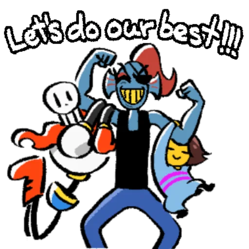 😊 Стикер «Undertale 3» для Telegram