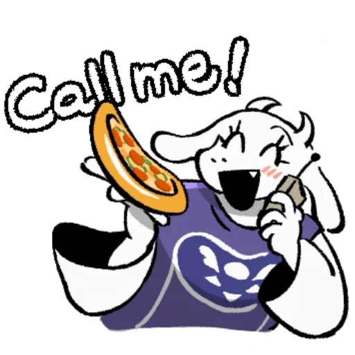 🍕 Стикер «Undertale 3» для Telegram