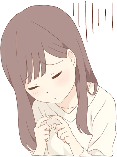 😔 Стикер «Warm Lady» для Telegram