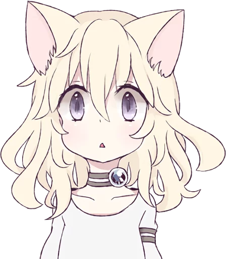 Стикерпак White Cat Girl для Telegram