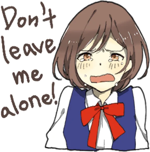 😭 Стикер «Yandere Girlfriend Sticker ENG» для Telegram