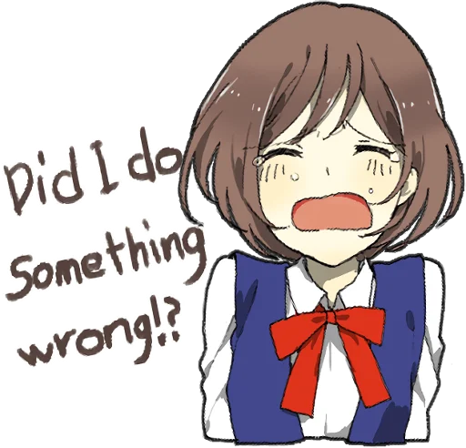 😢 Стикер «Yandere Girlfriend Sticker ENG» для Telegram