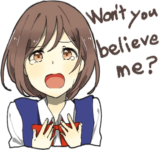 😢 Стикер «Yandere Girlfriend Sticker ENG» для Telegram