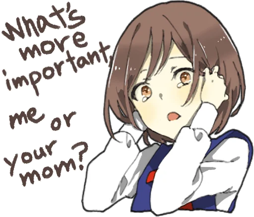 😰 Стикер «Yandere Girlfriend Sticker ENG» для Telegram