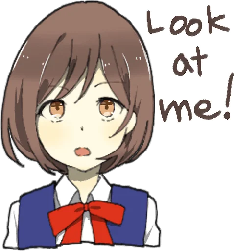 😐 Стикер «Yandere Girlfriend Sticker ENG» для Telegram