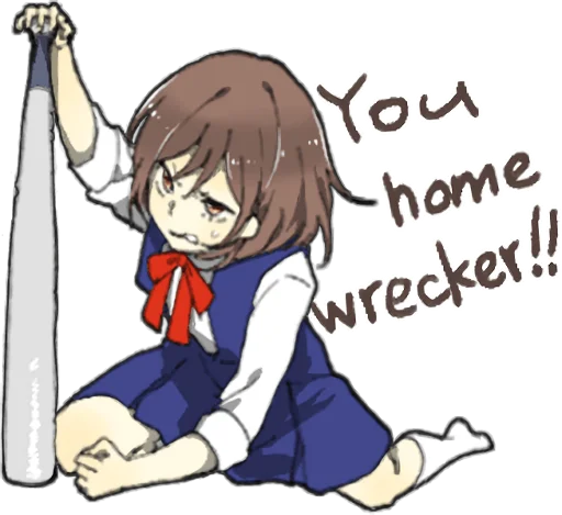😠 Стикер «Yandere Girlfriend Sticker ENG» для Telegram