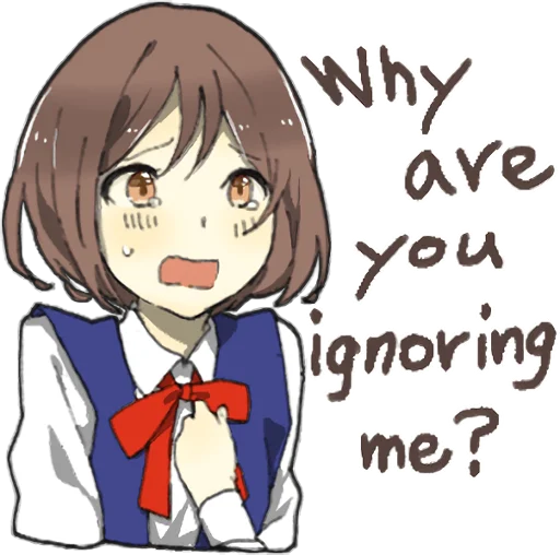 😣 Стикер «Yandere Girlfriend Sticker ENG» для Telegram