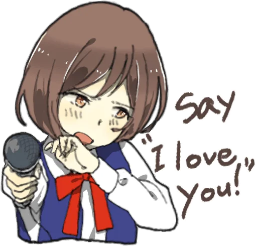 ❤️ Стикер «Yandere Girlfriend Sticker ENG» для Telegram