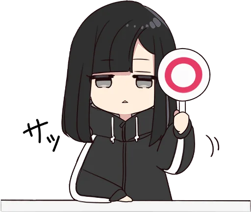 ⭕ Стикер «Yurudara-chan» для Telegram