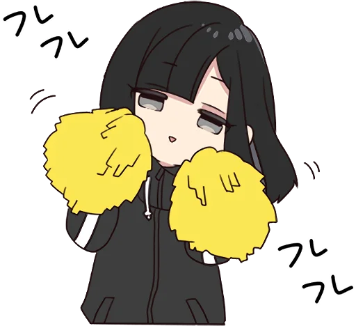 🎊 Стикер «Yurudara-chan» для Telegram