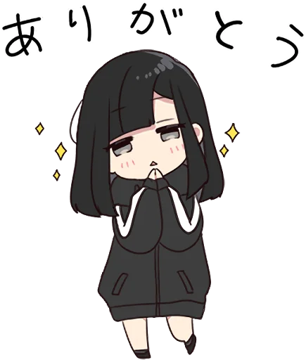 🤩 Стикер «Yurudara-chan» для Telegram