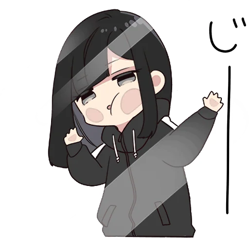 👀 Стикер «Yurudara-chan» для Telegram