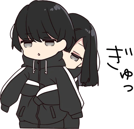 🤗 Стикер «Yurudara-chan» для Telegram