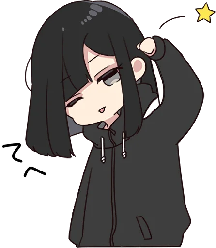 😜 Стикер «Yurudara-chan» для Telegram