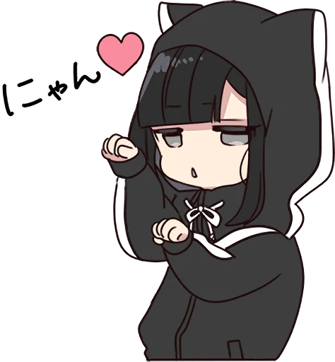 😼 Стикер «Yurudara-chan» для Telegram