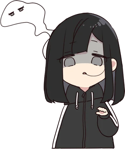 💀 Стикер «Yurudara-chan» для Telegram