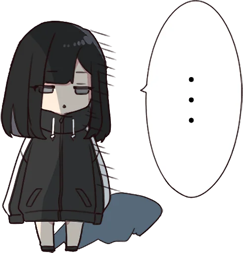 😔 Стикер «Yurudara-chan» для Telegram