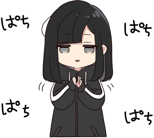 🙏 Стикер «Yurudara-chan» для Telegram