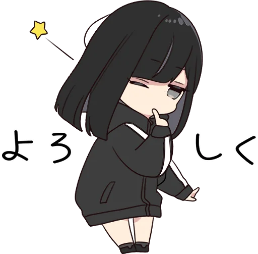 😉 Стикер «Yurudara-chan» для Telegram