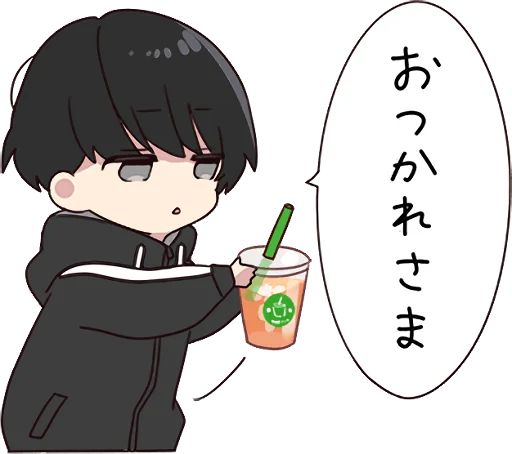 🥤 Стикер «Yurudara-chan» для Telegram