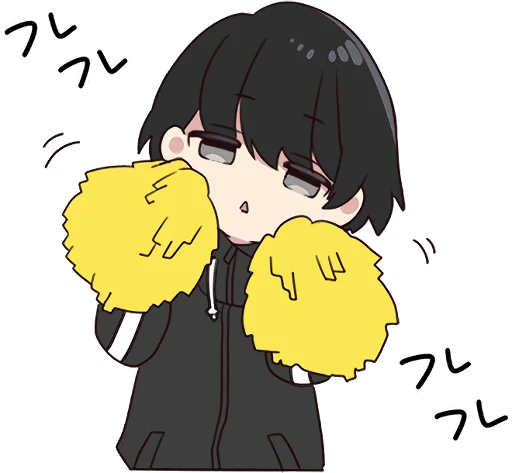 🎊 Стикер «Yurudara-chan» для Telegram