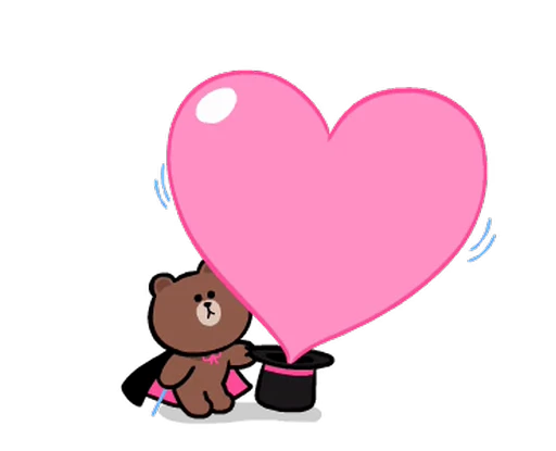 ❤️ Стикер «LINE Characters» для Telegram