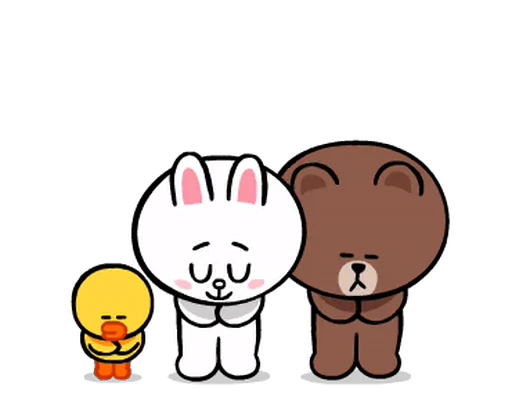 🙏 Стикер «LINE Characters» для Telegram