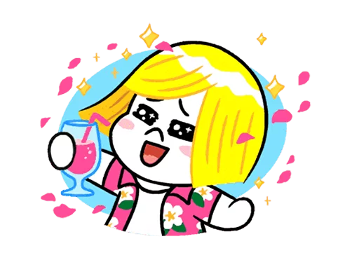 ☺️ Стикер «LINE Characters Cute and Soft Summer» для Telegram