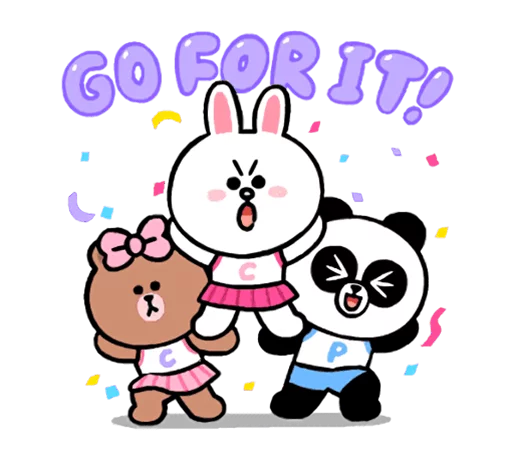 📣 Стикер «LINE Characters Cute and Soft Summer» для Telegram