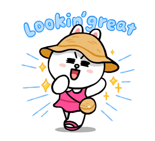 😁 Стикер «LINE Characters Cute and Soft Summer» для Telegram