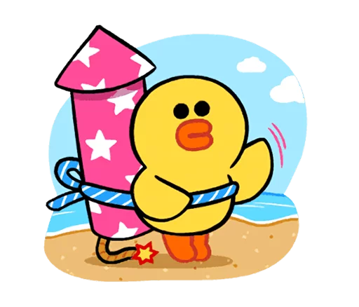 🚀 Стикер «LINE Characters Cute and Soft Summer» для Telegram