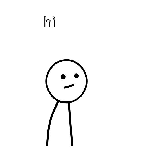 ✋ Стикер «Linear man» для Telegram