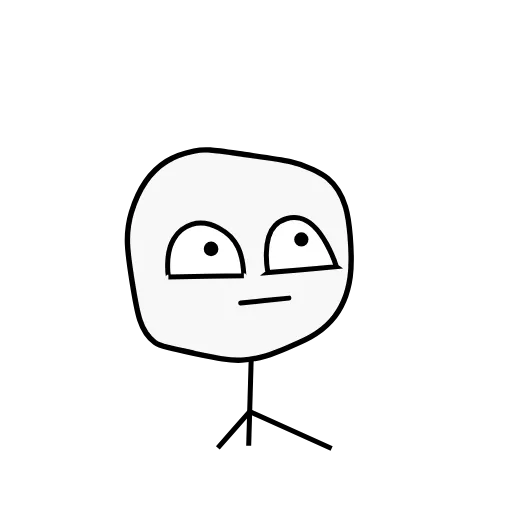 😐 Стикер «Linear man» для Telegram
