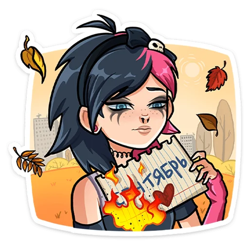 🍂 Стикер «Линка» для Telegram