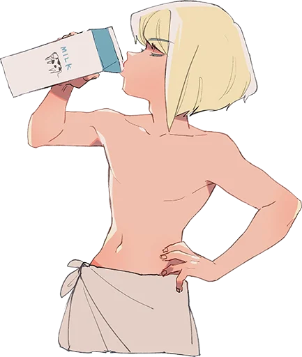 🥛 Стикер «Lio Fotia • Promare • Fan arts» для Telegram