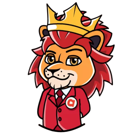 🤴 Стикер «Лев Аякс» для Telegram