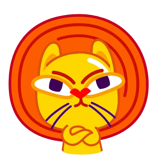 😑 Стикер «Leo the Cat» для Telegram