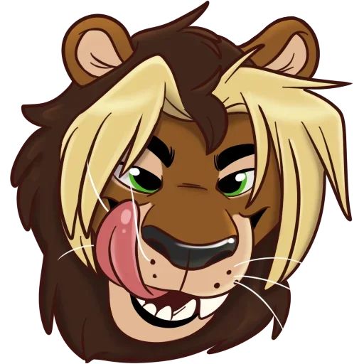 Стикерпак Lion Sexy King для Telegram