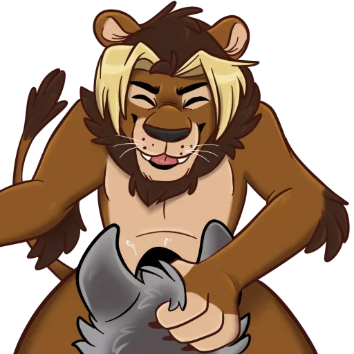 😚 Стикер «Lion Sexy King» для Telegram