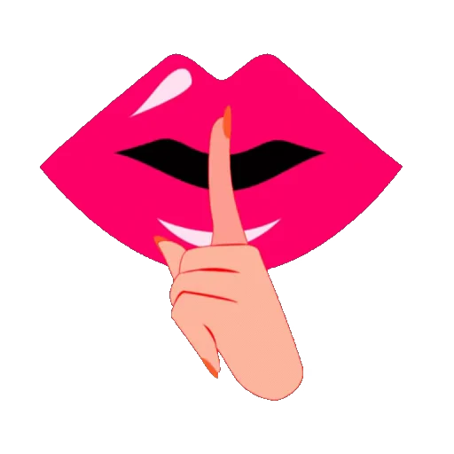 👄 Стикер «Губы Поцелуй» для Telegram
