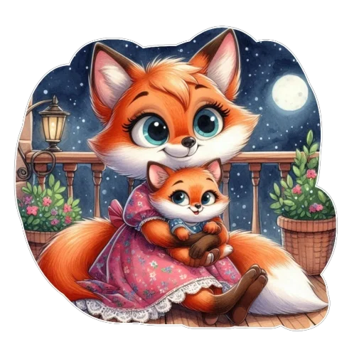 ❤ Стикер «Лис» для Telegram