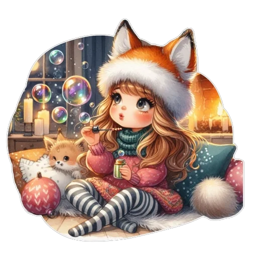❤ Стикер «Лис» для Telegram