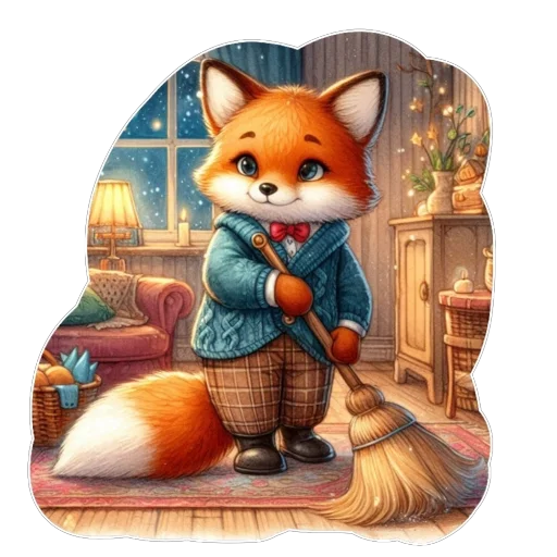 ❤ Стикер «Лис» для Telegram