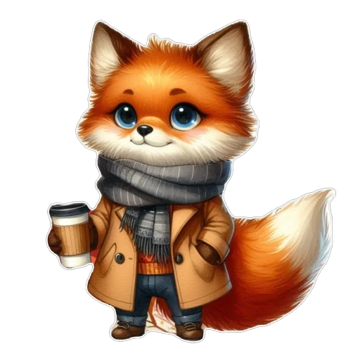 ❤ Стикер «Лис» для Telegram