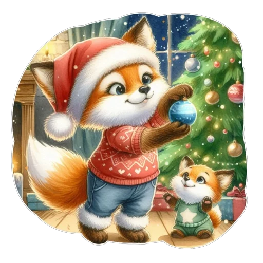 ❤ Стикер «Лис» для Telegram