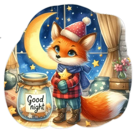❤ Стикер «Лис» для Telegram