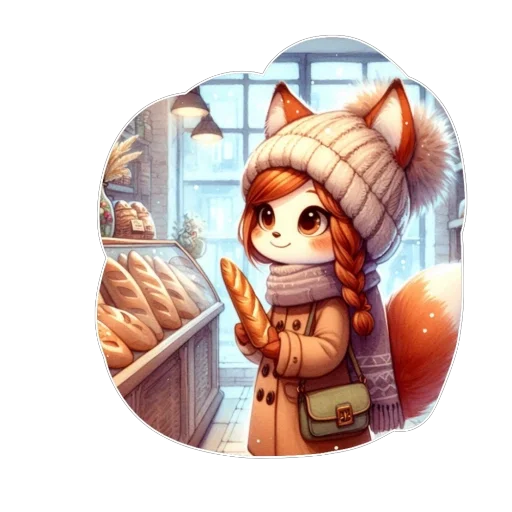 ❤ Стикер «Лис» для Telegram