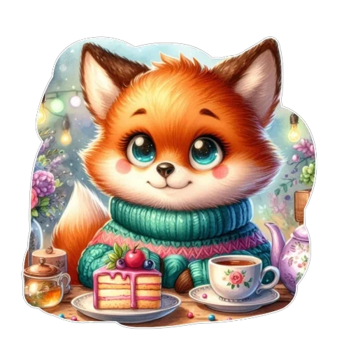 Стикерпак Лис для Telegram