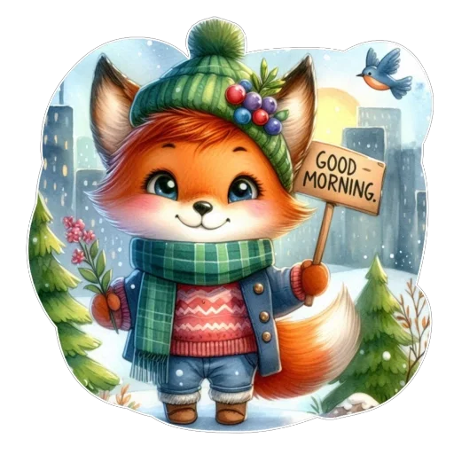 ❤ Стикер «Лис» для Telegram