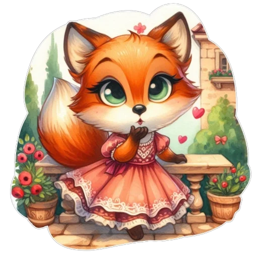 🥰 Стикер «Лис» для Telegram